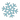 blue snowflake
