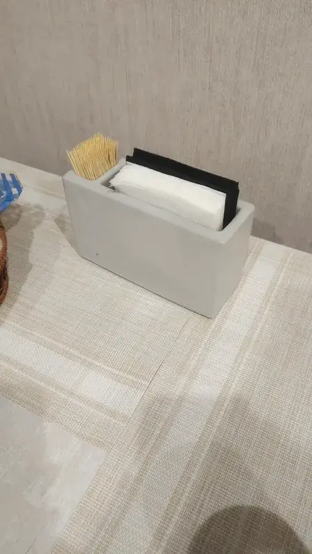 Салфетница из бетона