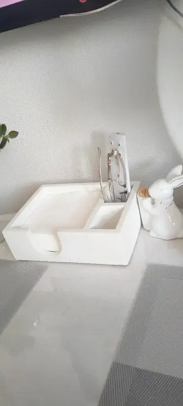 Салфетница из бетона