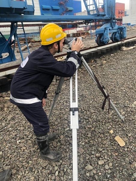 Нивелировка подкрановых путей козловых кранов | Кран Реновация