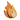 3d bright orange fire icon