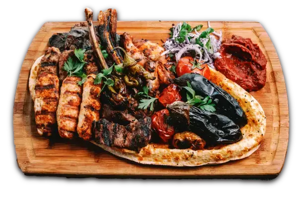 Комбо из мяса и овощей на мангале