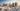 Winter dawn over a residential complex, high-quality visualization for a developer