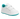детский белый ботинок с бирюзовым цветом