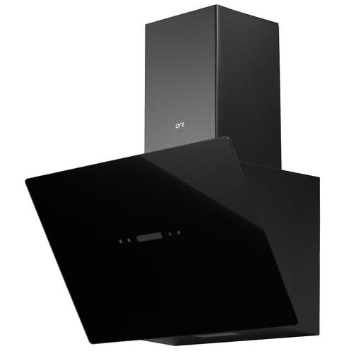 Наклонная изогнутая вытяжка со стеклянным фасадом ORE Etne C 60 Black ...