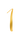 Lebenszahl 1 gold auf dunklem Hintergrund