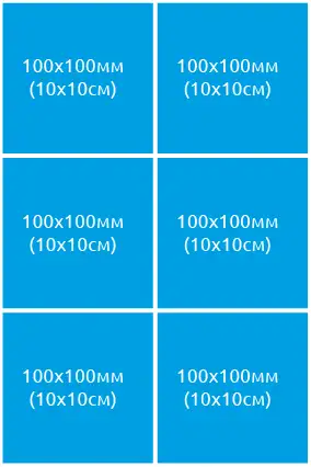 термостикер 100х100 мм