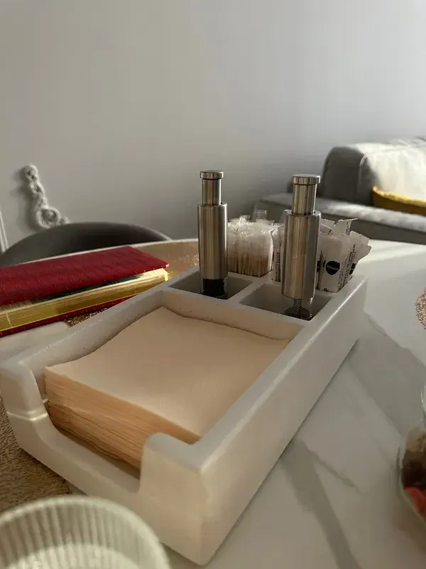 Салфетница из бетона