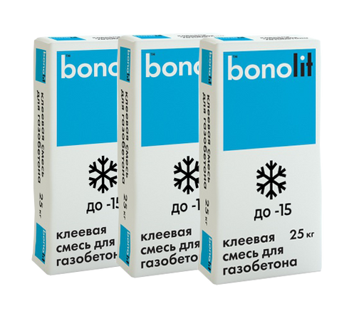 Клей по газобетону с ПМД для тонкошовной кладки, мешок 25 кг