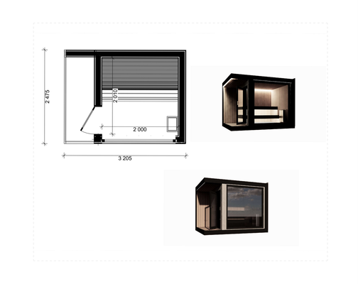 Лабинска жилой модуль сауна