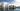 Reflection of a residential complex on the water surface, investment visualization for developer