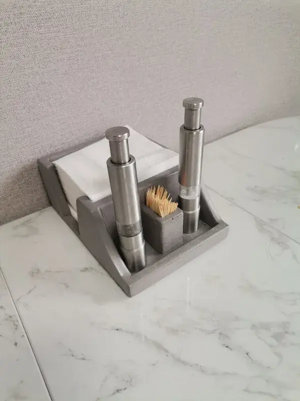 Салфетница из бетона
