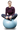Девушка на фитнес-мяче