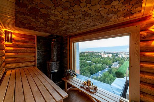 Баня с банщиком и парильщиком на крыше 20 этажа в СПб!